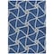 Homeroots 9' X 12' Blue And Ivory Geometric Washable Indoor Outdoor Area Rug 612867 - alternate 3
