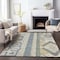 Homeroots 5' X 8' Silver Beige And Gold Aztec Washable Indoor Outdoor Area Rug 598515 - alternate 3