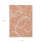 Homeroots 5' X 8' Salmon And Ivory Abstract Washable Indoor Outdoor Area Rug 597518 - alternate 4