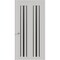 Sartodoors Sliding Closet Bi-fold Doors 72 x 80 inches, BASIC 4903 White with Black Glass, Tracks Trims Hardw BASIC4903BF-WS-72 - alternate 1
