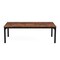 Homeroots 46" Brown and Black Wood and Iron Dining Table 635735 - alternate 1