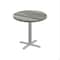 Correll Round Cafe Table, 24 in W, 24 in L, 29 in H, Particleboard Top, New England Driftwood SXT24R-52-98-52 - alternate 1