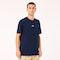 Oakley Bark New L Short Sleeve Men's Crew Neck Navy Tee Shirt 457131-6LEL - alternate 3