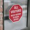 Signmission All Visitors Must Report to Main Of, 4 inch X 4 inch, Vinyl Decal, 2PK OC-D-2PACK-4-335 - alternate 2