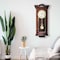 Bedford Clock Collection Grand 31 Inch Chiming Pendulum Wall Clock in Antique Mahogany Cherry Finish BED-LUCIEN - alternate 2