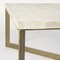 Homeroots 34" Beige Wood and Metal Square Coffee Table 393162 - alternate 5