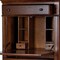 Homeroots 28" Brown Rubberwood Solid Manufactured Wood Secretary Desk With Three Drawers 389426 - alternate 2