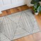 World Rug Gallery Bohemian Stripes Washable Non Slip Area Rug 2 ft x 4 ft Ivory WR73IVORY2X4 - alternate 1