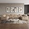 Homeroots Beige Leather Power Reclining U Shaped Eight Piece Corner Sectional With Console 643906 - alternate 3