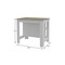Homeroots White and Brown 41in Kitchen Island With Storage 477872 - alternate 2