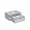 Homeroots Set of Two Silver Mirrored Glass And Wood Box With Lid, 2PK 399675 - alternate 5
