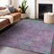 Homeroots 10' X 14' Lavender And Teal Blue Abstract Washable Indoor Outdoor Area Rug 618453 - alternate 3