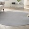 Homeroots 10' Gray And Silver Round Indoor Outdoor Area Rug 545485 - alternate 4
