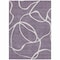 Homeroots 3' X 5' Purple And Ivory Abstract Washable Indoor Outdoor Area Rug 597511 - alternate 3