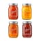 Nutrichef 4-Pack 16 oz Mason Jars with Lids, 4PK NCMSJ4 - alternate 1