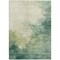 Homeroots 5' X 8' Green And Ivory Abstract Washable Indoor Outdoor Area Rug 604792 - alternate 2