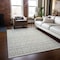 Homeroots 3' X 5' Ivory And Beige Geometric Washable Indoor Outdoor Area Rug 613777 - alternate 2