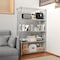 Factory 2U Wire Shelving Unit, 14inD x 24inW x 63inH, 5 Shelves, Medium Duty 250 lbs Per Shelf, Chrome 803968 - alternate 4