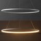 Jonathan Y Brice 35" Modern Contemporary Metal Round Dimmable Integrated LED Pendant, Matte White JYL7220I - alternate 4
