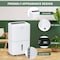 Edendirect 120 pint 6000 square feet 8.5 pint Bucket Dehumidifier in White with Auto Defrost, Inside Drying ZR-SDZ1-120P-WIFI - alternate 2