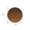 Homeroots 8' Chocolate And Brown Round Ombre Washable Indoor Outdoor Area Rug 588554 - alternate 3