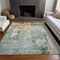 Homeroots 5' X 8' Blue Copper And Gray Abstract Washable Indoor Outdoor Area Rug 605495 - alternate 5