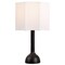 Jonathan Y Lisbet 21" Mid-Century Modern Tubular Gourd Resin LED Table Lamp with Octagonal Shade, Black JYL1160B - alternate 1
