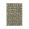 Homeroots 5' X 8' Blue and Orange Floral Washable Non Skid Indoor Outdoor Area Rug 564351 - alternate 4