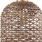 Homeroots Brown Single Rattan Dimmable Ceiling Light With Brown Shades 611630 - alternate 3