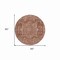 Homeroots 8' Burgundy Round Medallion Washable Indoor Outdoor Area Rug 607994 - alternate 3