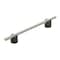 Amerock Transcendent 6-5/16 in 160 mm Center-to-Center Matte Black/Polished Nickel Cabinet Pull BP7414160MBPN - alternate 1