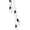 Z-Lite Aimie 5-Light Chandelier, 12 in W x 16 in H, Matte Black 828P7-5R-MB - alternate 2