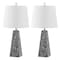 Jonathan Y Owen 20.5" Contemporary Resin LED Table Lamp, Dark Gray Terrazzo, 2PK JYL1037C-SET2 - alternate 2