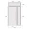 Vdomdoors Front Exterior Prehung Metal-Plastic Door, Manux 8113 White Silk, Side and Top Sidelite Transom, Of MANUX8113EXD-WS-W32+16xH80+14-LH - alternate 3