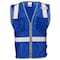 Dome75 Hi-Vis Safety Vest 2X/3X Class Non-ANSI/Enhanced Visibility , Zipper 2 Pockets, 1 Mic Tab DV1281 - alternate 1
