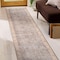 World Rug Gallery Blue Washable Rug - Traditional Pattern, Flat Pile for Living Room or Office 2 ft 6 inx6 ft Runner WR173BLUE26X6 - alternate 1