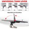 Highcraft 8" Universal Toilet Tank Flush Lever Adj. Arm Fits Side Front or Angle Mount Bowl Nickel Finish US53-52O-D - alternate 4