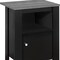 Homeroots 24" Black Wood Nightstand 332733 - alternate 2