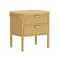 Manhattan Comfort Park 24in Nightstand in Natural (2-Drawer) NS1525-1 - alternate 4