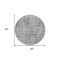 Homeroots 8' Silver And Gray Round Geometric Washable Indoor Outdoor Area Rug 594583 - alternate 3