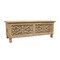 Homeroots 46in Antique White Solid Carved Wood Scroll Bench with Flip Top 489210 - alternate 3
