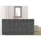 Homeroots 33" Gray Laminate Wall mounted Accent Cabinet With Four Drawers 477783 - alternate 2
