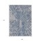 Homeroots 9' X 12' Blue Gray And Silver Abstract Washable Indoor Outdoor Area Rug 588008 - alternate 3