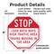 Signmission Stop Look Both Ways High Traffic Ar, 6 Inch X 6 Inch, Plastic Sign OC-P-6-212 - alternate 4