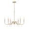 Z-Lite Toussant Modern Gold 6 Light Chandelier 6103-32MGLD - alternate 1