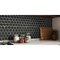Msi Metallic Gray Beveled Hexagon Sample Glass Mosaic Tile ZOR-MD-0526-SAM - alternate 2