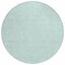 Homeroots 8' Aqua And Ivory Round Geometric Washable Indoor Outdoor Area Rug 602409 - alternate 4