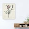 Homeroots Singular Red Blossom Branch Unframed Print Wall Art 399057 - alternate 1