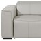 Homeroots 77in Light Gray and Brown Italian Leather Power Reclining Loveseat With Storage 720550 - alternate 3
