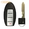 Aks Keys Smart Remote Key Fob Compatible with Infiniti 2007 2008 2009 2010 4B FCC# CWTWBU735/CWTWBU618 RC-INFINITI-04C - alternate 2